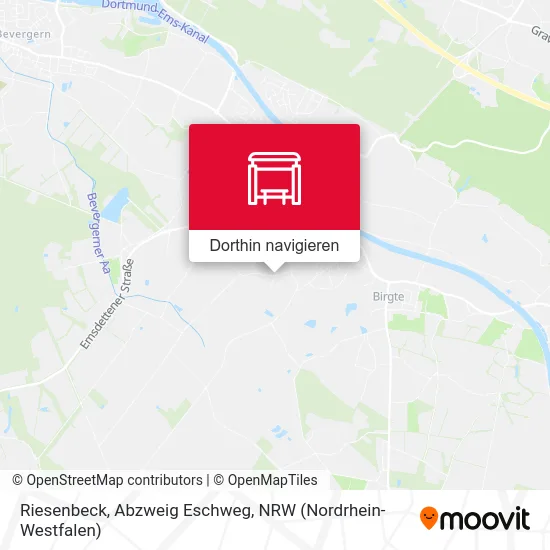 Riesenbeck, Abzweig Eschweg Karte