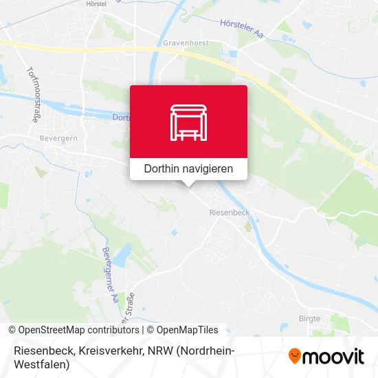 Riesenbeck, Kreisverkehr Karte