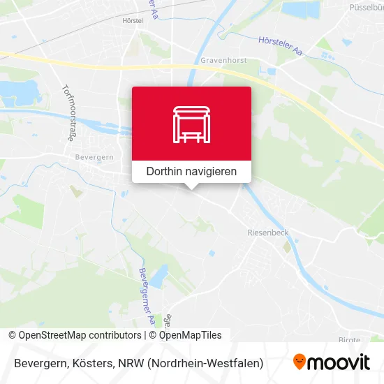 Bevergern, Kösters Karte