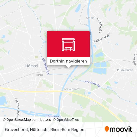 Gravenhorst, Hüttenstr. Karte