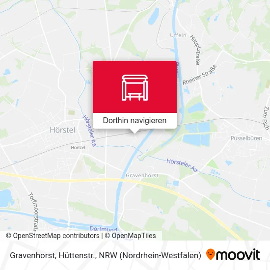 Gravenhorst, Hüttenstr. Karte