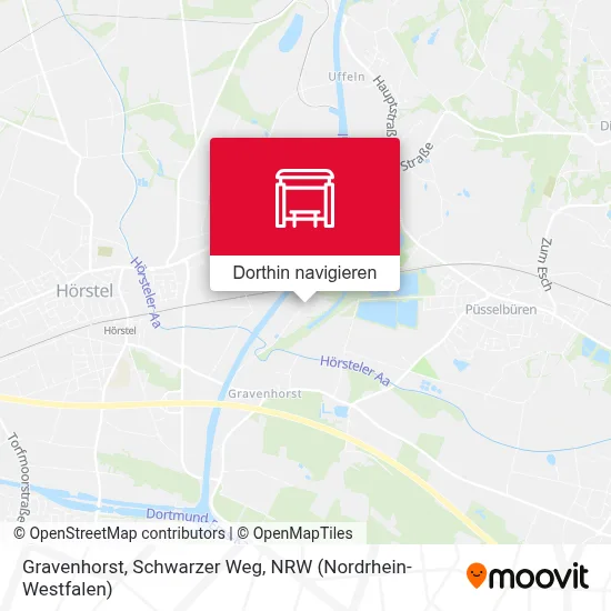 Gravenhorst, Schwarzer Weg Karte