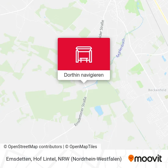Emsdetten, Hof Lintel Karte