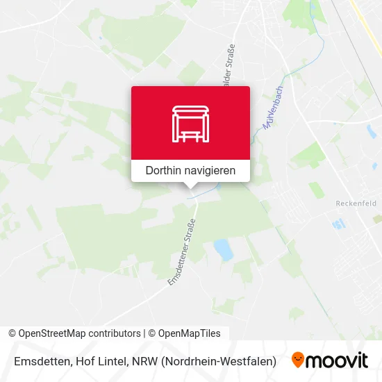 Emsdetten, Hof Lintel Karte