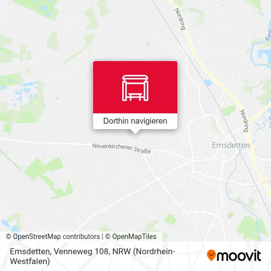 Emsdetten, Venneweg 108 Karte