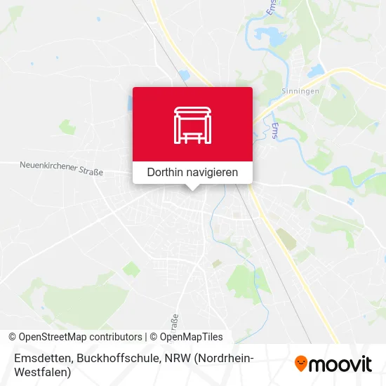 Emsdetten, Buckhoffschule Karte