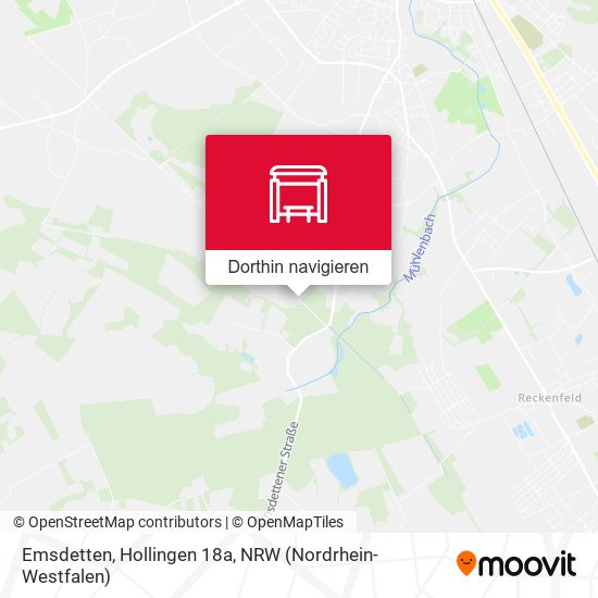 Emsdetten, Hollingen 18a Karte