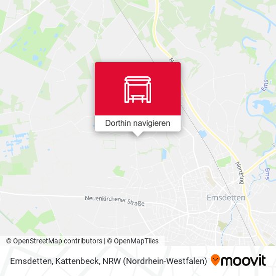 Emsdetten, Kattenbeck Karte