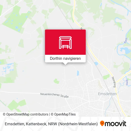 Emsdetten, Kattenbeck Karte