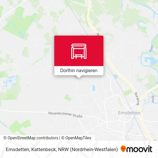 Emsdetten, Kattenbeck Karte