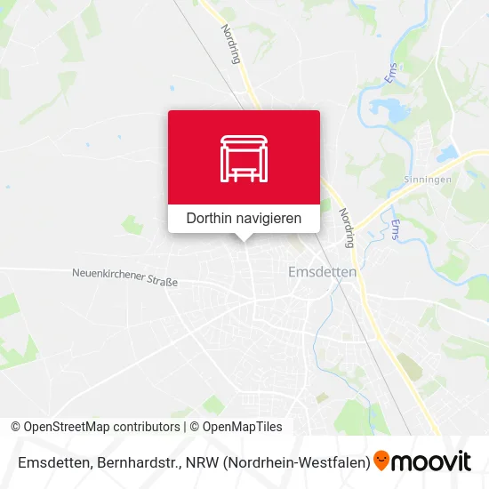 Emsdetten, Bernhardstr. Karte