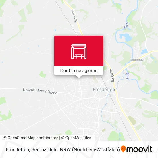 Emsdetten, Bernhardstr. Karte