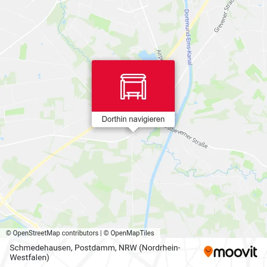 Schmedehausen, Postdamm Karte