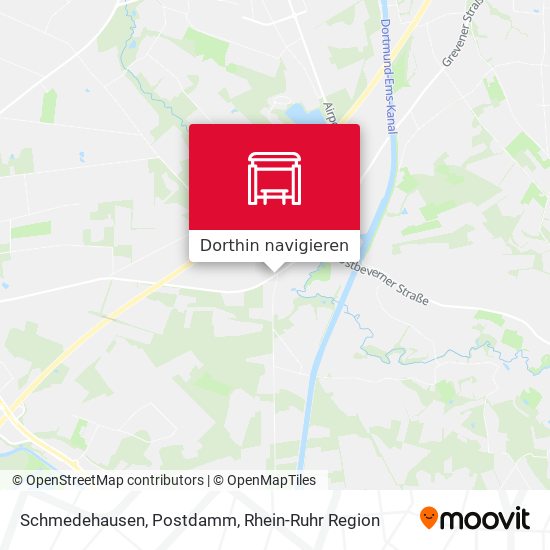 Schmedehausen, Postdamm Karte