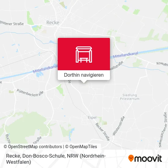 Recke, Don-Bosco-Schule Karte