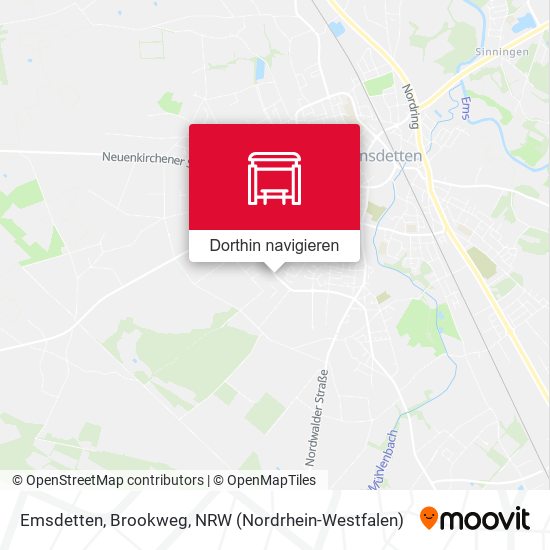 Emsdetten, Brookweg Karte