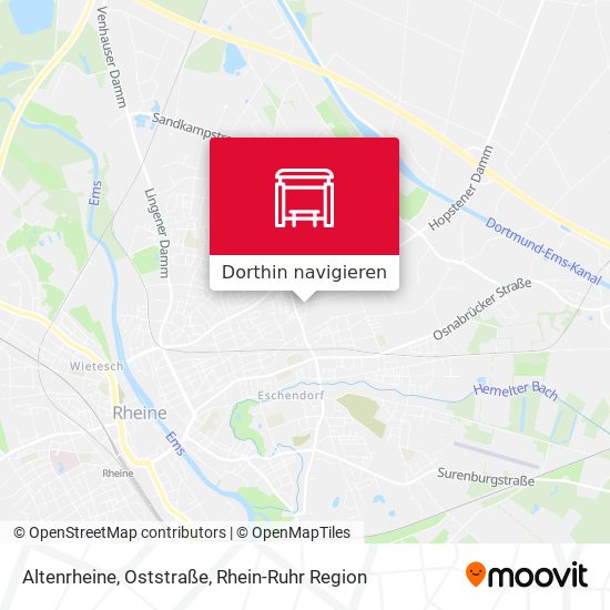 Altenrheine, Oststraße Karte