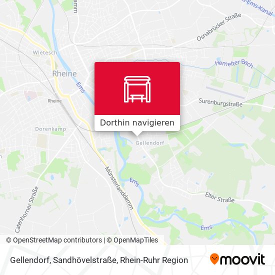 Gellendorf, Sandhövelstraße Karte