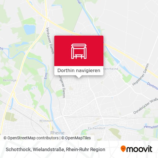 Schotthock, Wielandstraße Karte