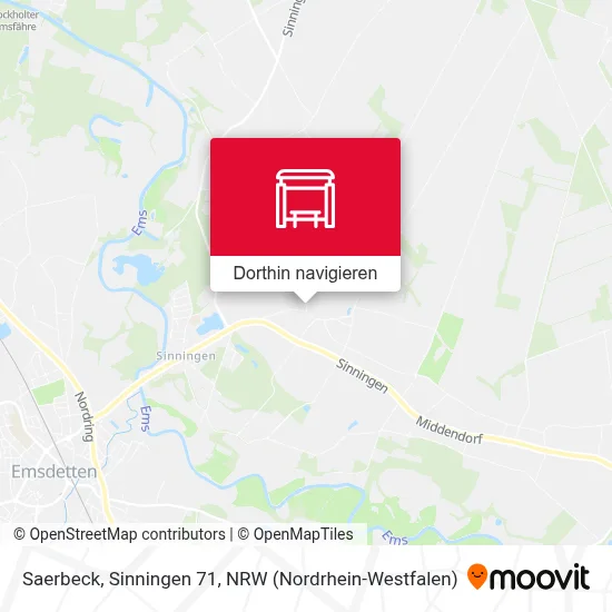 Saerbeck, Sinningen 71 Karte