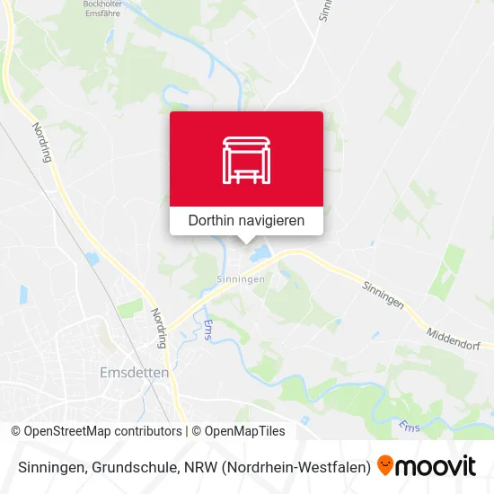 Sinningen, Grundschule Karte