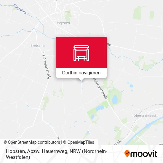 Hopsten, Abzw. Hauernweg Karte