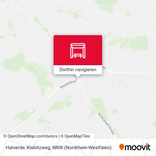 Halverde, Kiebitzweg Karte