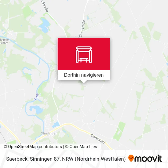 Saerbeck, Sinningen 87 Karte