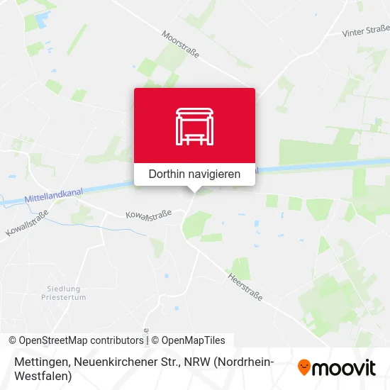 Mettingen, Neuenkirchener Str. Karte