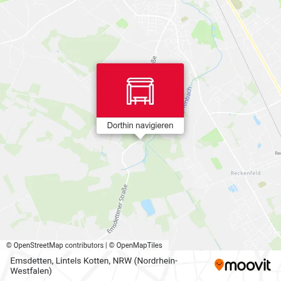 Emsdetten, Lintels Kotten Karte