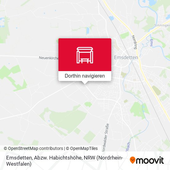 Emsdetten, Abzw. Habichtshöhe Karte