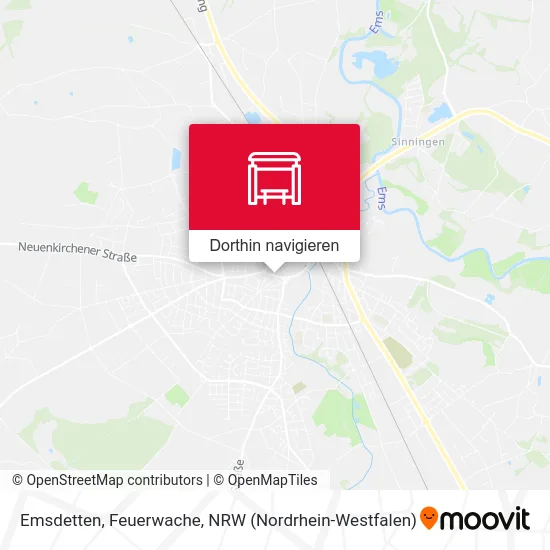 Emsdetten, Feuerwache Karte