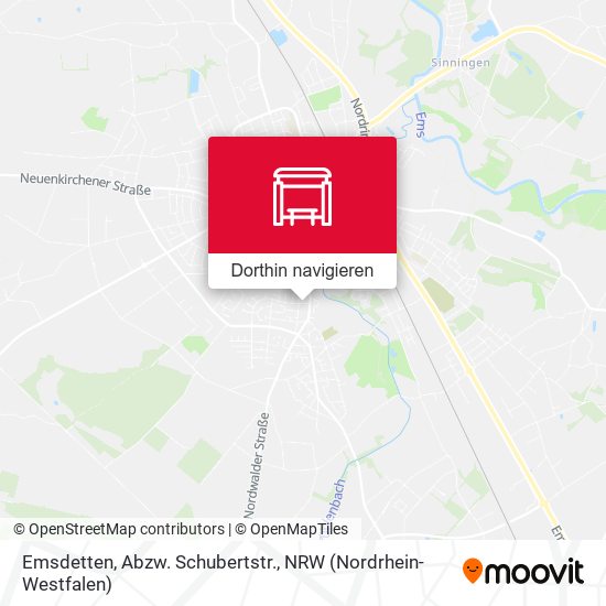 Emsdetten, Abzw. Schubertstr. Karte