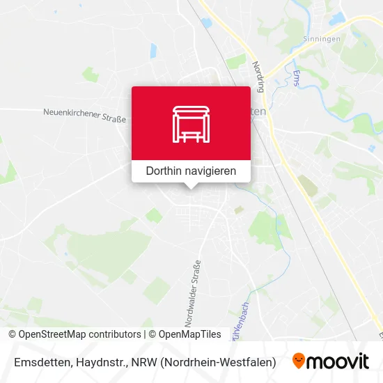 Emsdetten, Haydnstr. Karte