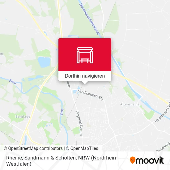 Rheine, Sandmann & Scholten Karte