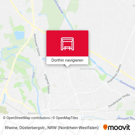 Rheine, Düsterbergstr. Karte