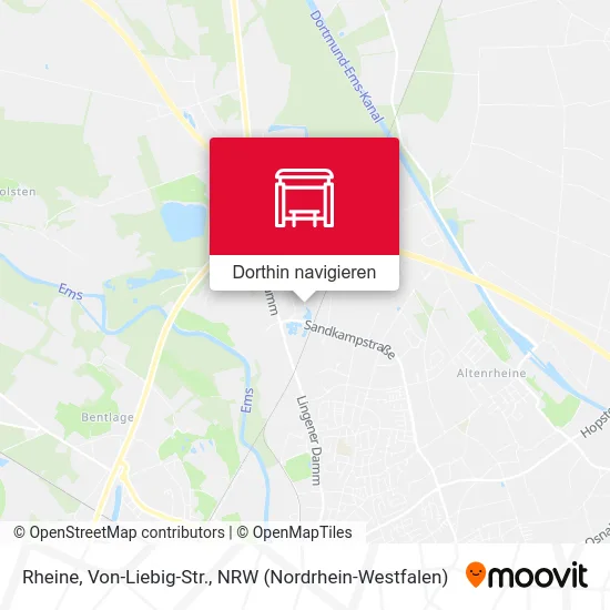 Rheine, Von-Liebig-Str. Karte