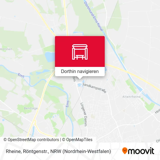 Rheine, Röntgenstr. Karte