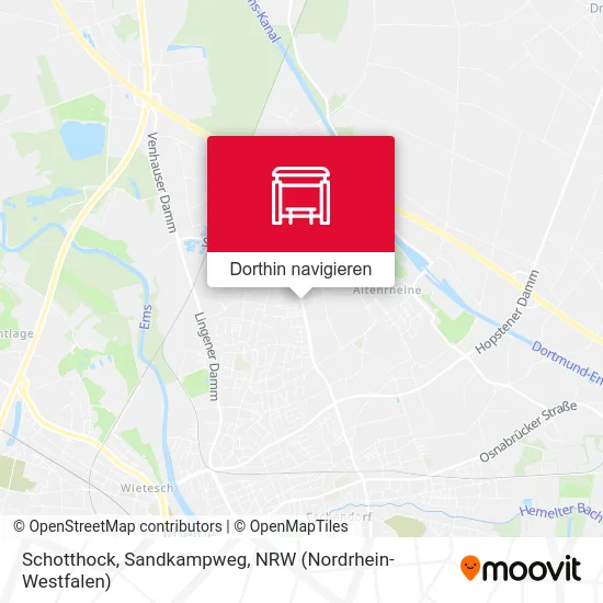 Schotthock, Sandkampweg Karte