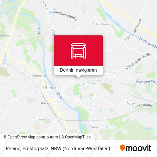 Rheine, Emstorplatz Karte