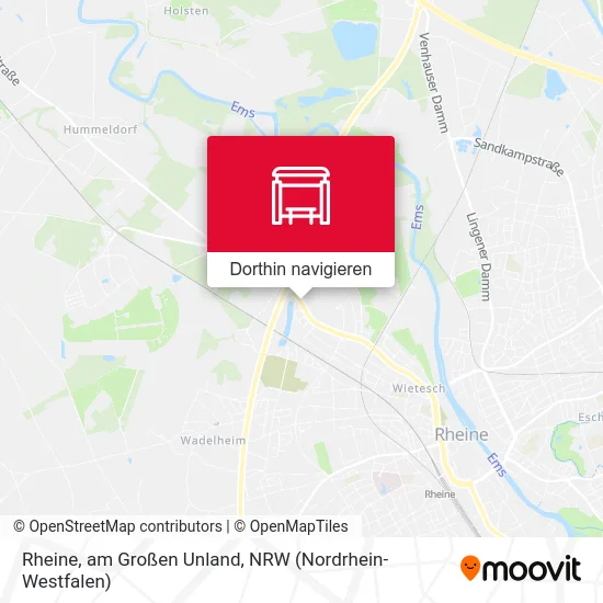 Rheine, am Großen Unland Karte
