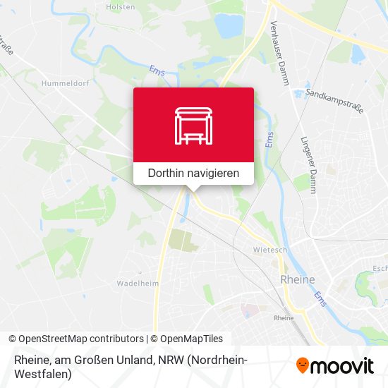 Rheine, am Großen Unland Karte