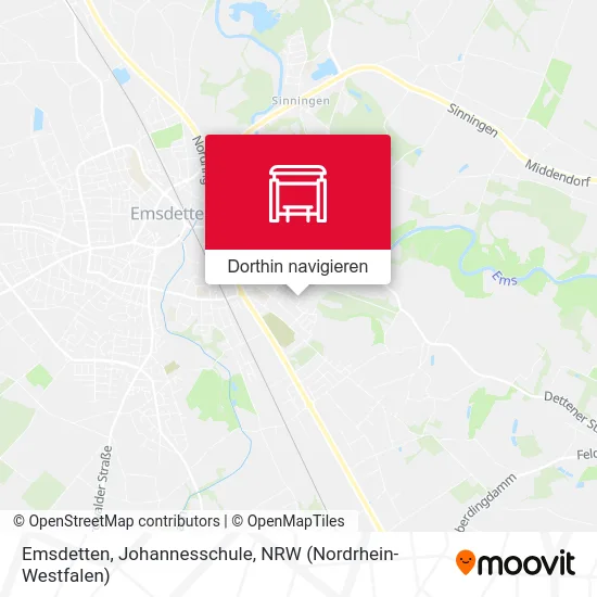 Emsdetten, Johannesschule Karte