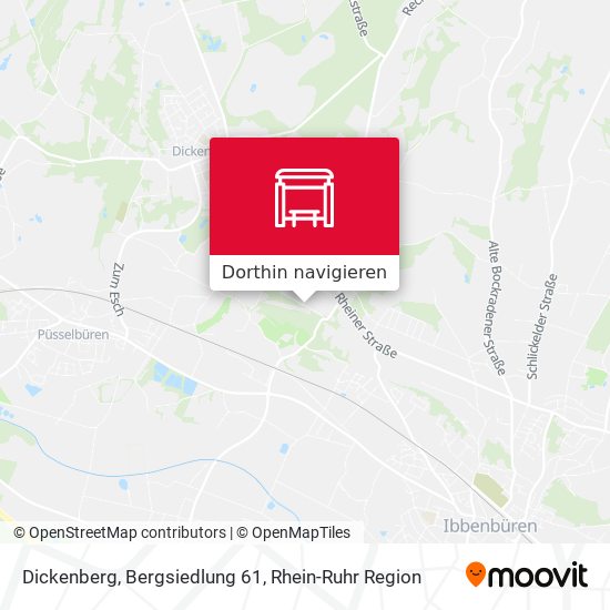 Dickenberg, Bergsiedlung 61 Karte
