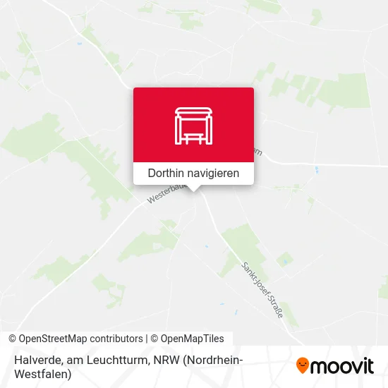 Halverde, am Leuchtturm Karte