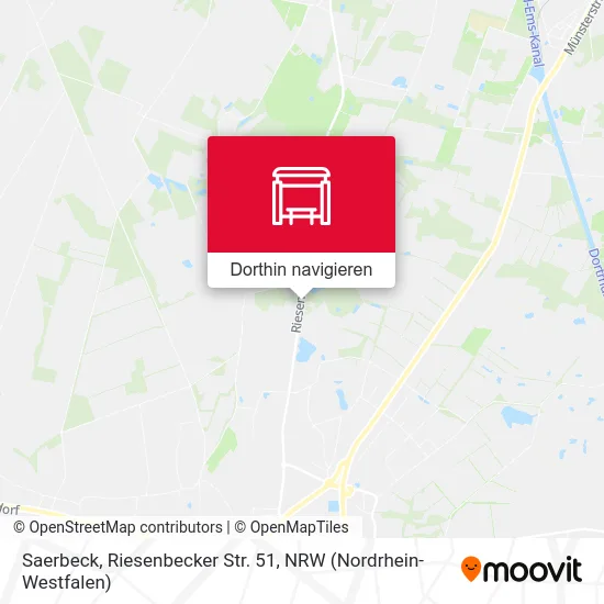 Saerbeck, Riesenbecker Str. 51 Karte