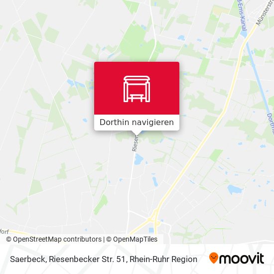 Saerbeck, Riesenbecker Str. 51 Karte