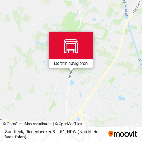 Saerbeck, Riesenbecker Str. 51 Karte