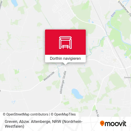 Greven, Abzw. Altenberge Karte