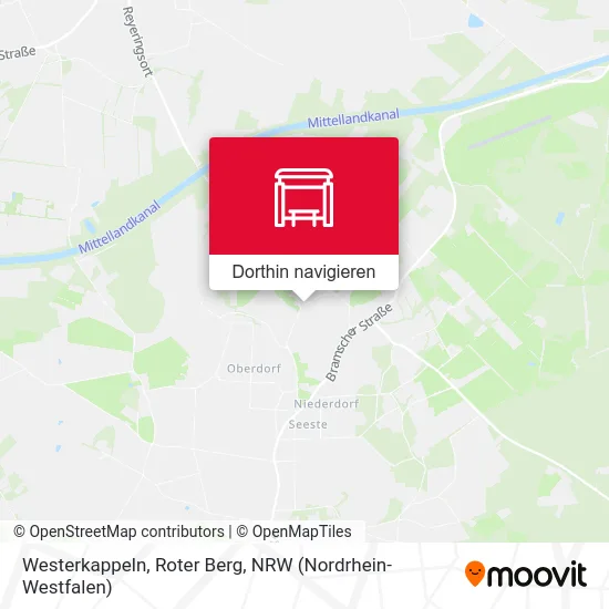 Westerkappeln, Roter Berg Karte